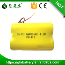 Guangzhou factory supply recharge ni-cd aa 700mah 4.8v battery